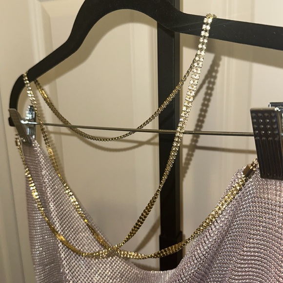 REVOLVE 8 Other Reasons Chainmail Mini Dress in Multi ONE SIZE FITS MOST NEW - Picture 14 of 15